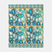 Aquarell- und Goldzellen - Fleece der Ozeane (Vorderseite)