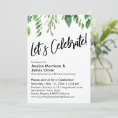 Aquarell und Handschriften, feiern wir Einladung (Stehend Vorderseite)