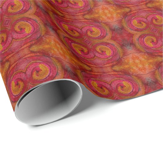 Aquarell und Hübsche Farbmuster Art Abstrakt Geschenkpapier (Rolleneckpunkt)