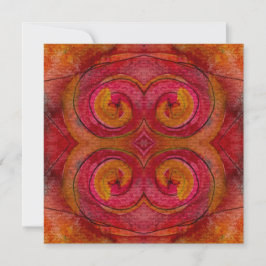 Aquarell und Hübsche Farbmuster Art Abstrakt Mitteilungskarte