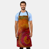 Aquarell und Hübsche Farbmuster Art Abstrakt Schürze (Getragen)