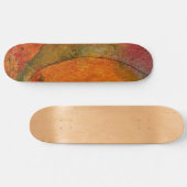 Aquarell und Hübsche Farbmuster Art Abstrakt Skateboard (Horizontal)