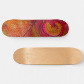 Aquarell und Hübsche Farbmuster Art Abstrakt Skateboard (Horizontal)