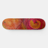 Aquarell und Hübsche Farbmuster Art Abstrakt Skateboard (Horizontal)