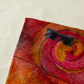 Aquarell und Hübsche Farbmuster Art Abstrakt Strandtuch (Beispiel)