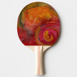 Aquarell und Hübsche Farbmuster Art Abstrakt Tischtennis Schläger