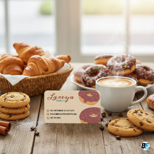 Aquarell und Imitat, braune Folie Visitenkarte