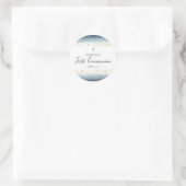 Aquarell und IMITATE Details Erste Kommune Runder Aufkleber (Tasche)