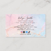 Aquarell und Imitate Goldfolie Visitenkarte (Rückseite)