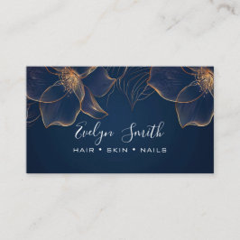 Aquarell und Imitate Goldfolie Visitenkarte