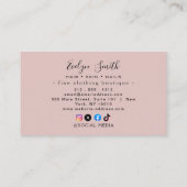 Aquarell und Imitate Goldfolie Visitenkarte (Rückseite)