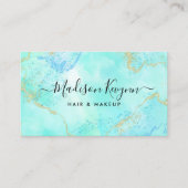 Aquarell und Imitate Goldmedaille Glitzer Marbella Visitenkarte (Vorderseite)