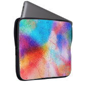 Aquarell und Paint-Spritzer Laptopschutzhülle (Vorne Rechts)
