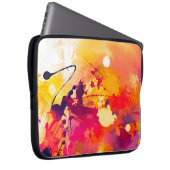 Aquarell und Paint-Spritzer Laptopschutzhülle (Vorne Rechts)