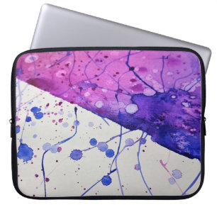 Aquarell und Paint-Spritzer Laptopschutzhülle