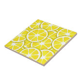 Aquarell und Pen Lemon Scheiben Fliese (Seite)