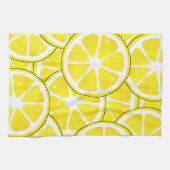 Aquarell und Pen Lemon Scheiben Geschirrtuch (Horizontal)