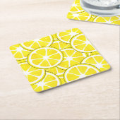 Aquarell und Pen Lemon Scheiben Rechteckiger Pappuntersetzer (angewinkelt)