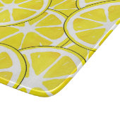 Aquarell und Pen Lemon Scheiben Schneidebrett (Ecke)