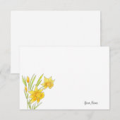 Aquarell und Pen Mitteilungskarte (Vorne/Hinten)