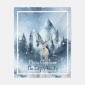 Aquarell und Schnee - Fleece bl (Vorderseite)