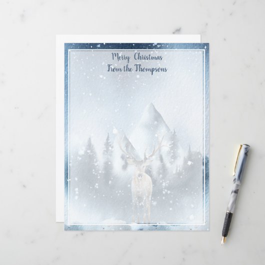 Aquarell- und Schneeschuhwandern (Vorderseite/Rückseite Beispiel)