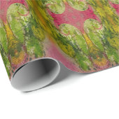 Aquarell und Tinte Abstrakte beeindruckende Kunst Geschenkpapier (Rolleneckpunkt)