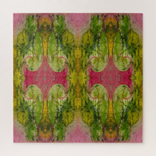 Aquarell und Tinte Abstrakte beeindruckende Kunst Puzzle