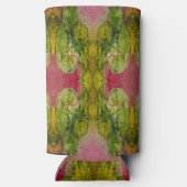 Aquarell und Tinte Abstrakte beeindruckende Kunst Selters Dosenkühler (Rückseite)