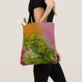 Aquarell und Tinte Abstrakte beeindruckende Kunst Tasche (Von Nahem)