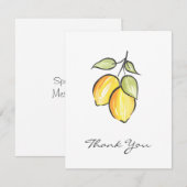 Aquarell und Tintenkläranlagen Danke Karte (Vorne/Hinten)