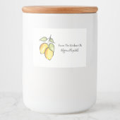 Aquarell und Tintenkläranlagen Lebensmitteletikett (Vorderseite)