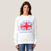 Aquarell Union Jack Flag Fühlen britisch Sweatshirt (Vorne ganz)