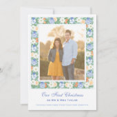 Aquarell Unsere ersten Weihnachten als Mr. und Mrs (Vorderseite)