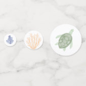 Aquarell unter dem Baby-Duschtisch Konfetti (Vorderseiten)