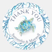 Aquarell unter dem Meer Danke an die Aufkleber (Vorderseite)