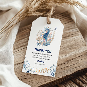Aquarell unter dem Meer Geburtstag Vielen Dank für Geschenkanhänger