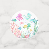 Aquarell unter der Meerwasserdusche Konfetti (Klein Vorderseite)