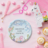 Aquarell unter der SeeBabyparty 7" Platte Pappteller (Party)