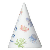 Aquarell Unter Meer Erstes Party Partyhütchen (Rechts)