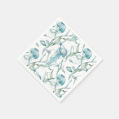 Aquarell Unterhalb der Meeresqualle Napkin Serviette (Ecke)