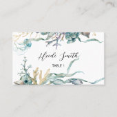 Aquarell Unterhalb der Meeresqualle Plattformkarte Visitenkarte (Vorderseite)