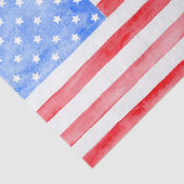 Aquarell USA-Flagge Seidenpapier (Ausschnitt)