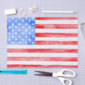 Aquarell USA-Flagge Seidenpapier (Handwerk)