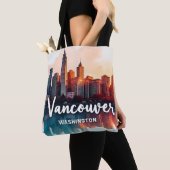 Aquarell Vancouver Washington State Skyline Tasche (Von Nahem)