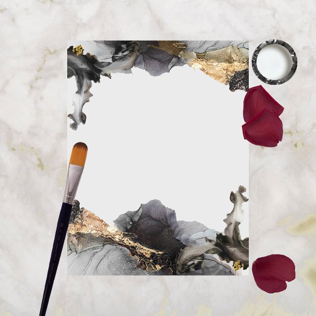 Aquarell Vanessa Schwarz-Weiß-Scrapbook Papier (Von Creator hochgeladen)