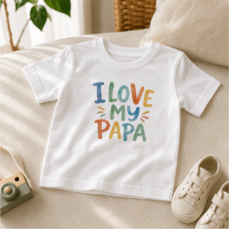 Aquarell-Vatertagsgeschenk für Kinder   Kleinkind T-shirt