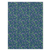 Aquarell-Veilchen auf Blau Tischdecke (Vorderseite)