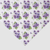 Aquarell-Veilchen-Blumenstrauß Seidenpapier (Ausschnitt)