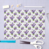 Aquarell-Veilchen-Blumenstrauß Seidenpapier (Handwerk)